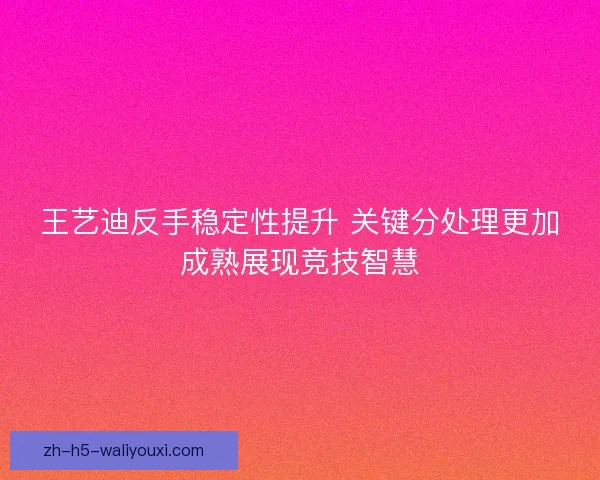 王艺迪反手稳定性提升 关键分处理更加成熟展现竞技智慧